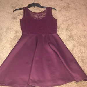 Plum short dress